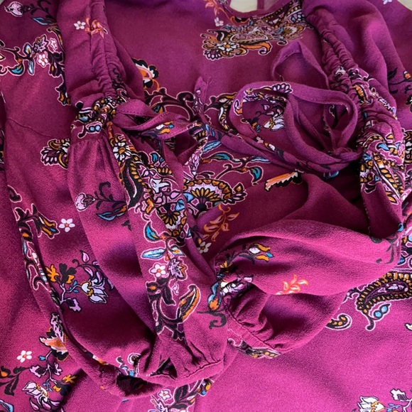 Charming Charlie Purple Paisley Above Knee Dress - Picture 11 of 12